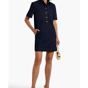 VERONICA BEARD Koulis denim mini shirt dress size 2